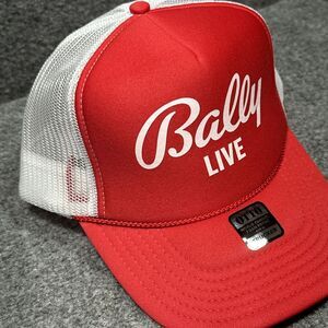 Bally Live Trucker‎ Hat Red Otto World Famous Foam Front